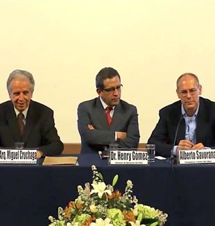 Miguel Cruchaga, Henry Gómez y Alberto Savorana.